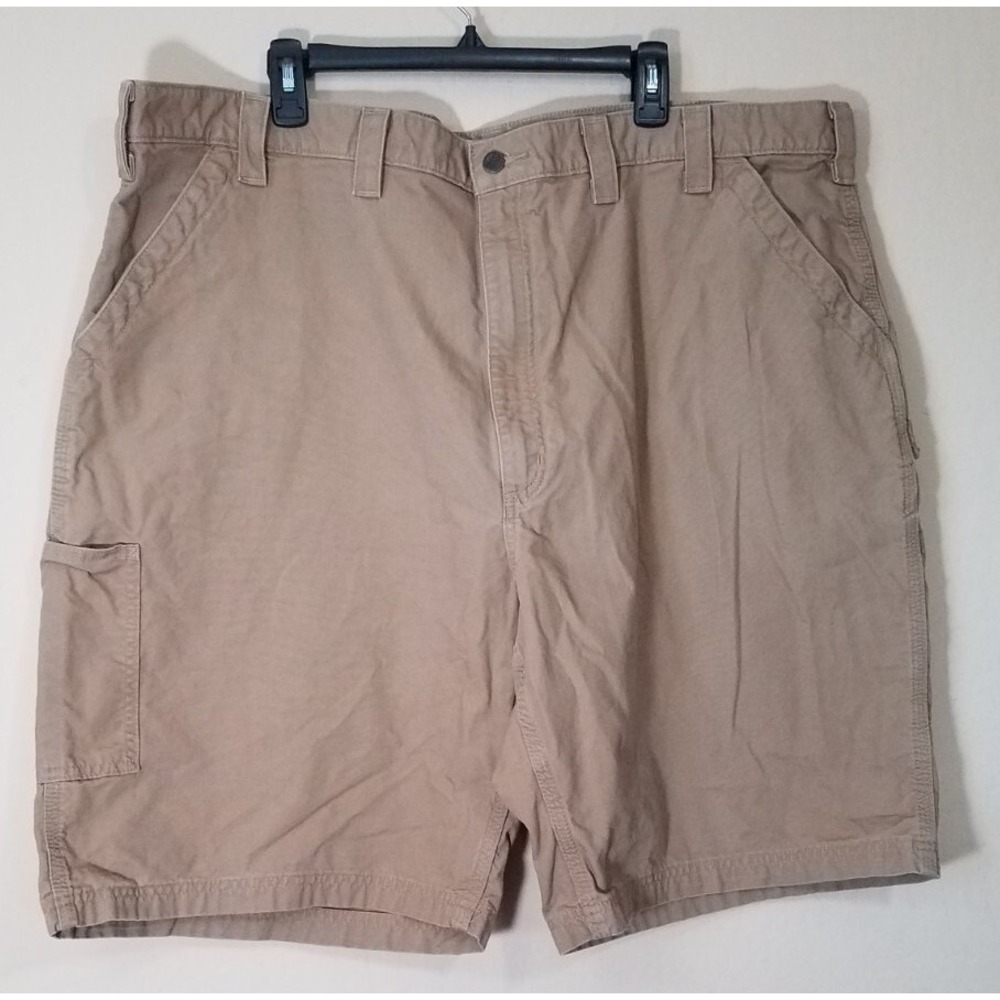 Carhartt Khaki Carpenter Shorts Men size 48 Original‎ Fit Brown Workwear